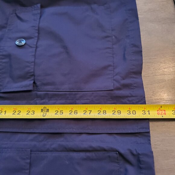 J Crew Utility Jacket Mens XL Navy Blue Lightweight Performance Chore Barn - Picture 11 of 13